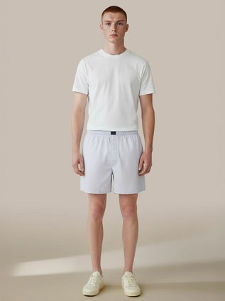 Steppin' Out Boxer Checky Blau