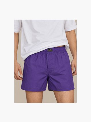 Bokserki Steppin' Out z popeliny w kolorze fioletowym