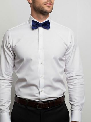 Suitable Satin Bow Tie Blue
