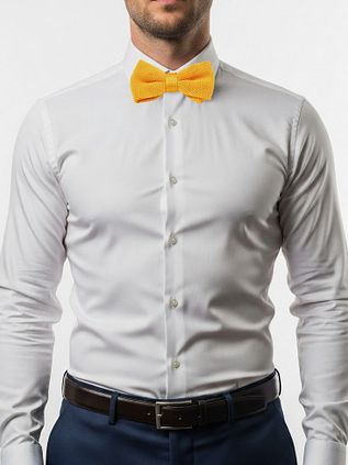 Suitable Bow Tie Knitted Gold