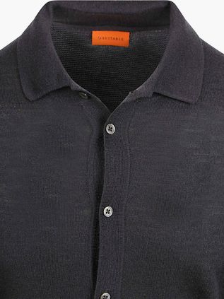Suitable Cardigan Shirt Merino Anthrazit