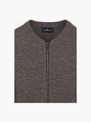 Steppin' Out Cardigan Lambswool Taupe