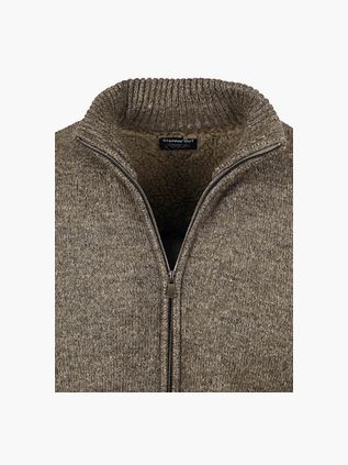 Steppin' Out Cardigan Melange Green Brown