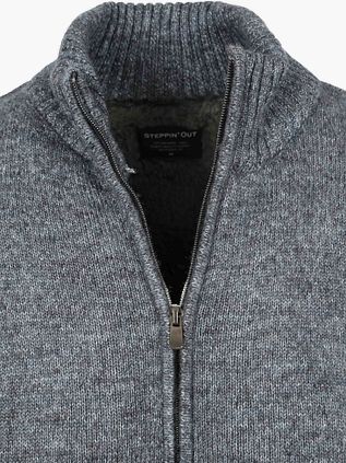 Steppin' Out Cardigan Melange Blue Grey