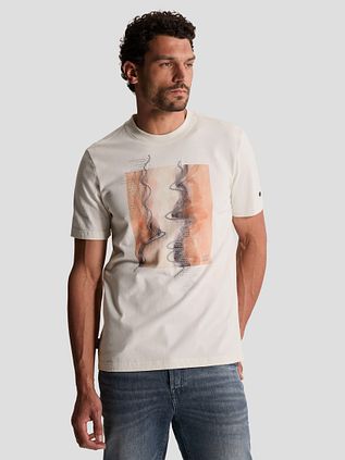 Cast Iron T-shirt Print White Down