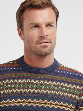 Barbour Pullover Wool Fairisle Dessin