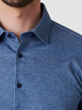 Desoto Skjorte Twill Optics Blå