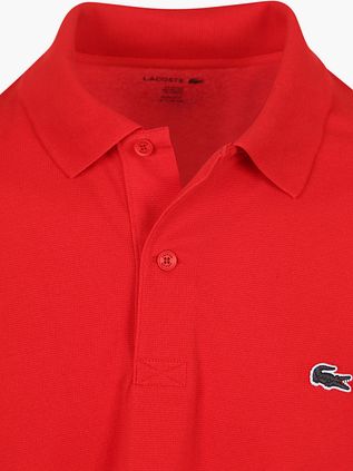 Lacoste Poloshirt Breathable Rood