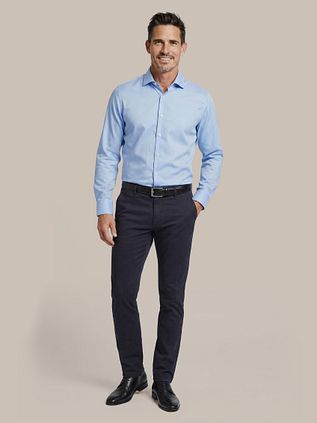 Suitable Chemise Double Poignet Bleu