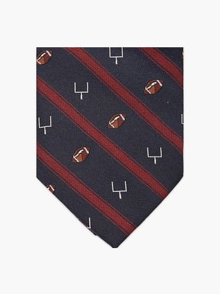 Steppin' Out Tie Silk Rugby Navy