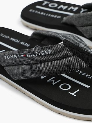 Tommy Hilfiger Flip Flops Chambray Zwart
