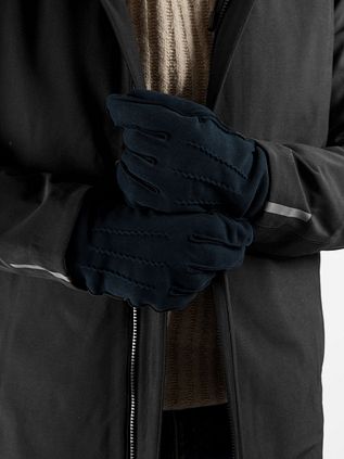 Suitable Suede Gloves Navy