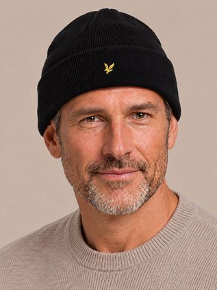 Lyle & Scott Berretto Misto Lana Navy