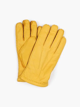 Hestra Handschoen Matthew Leer Geel