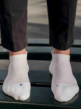 Falke Cool Kick Ankelstrømpe Hvid