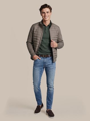 Suitable Veste Hybrid Taupe