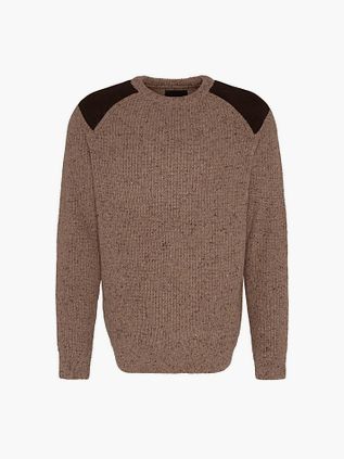 Jersey Barbour Raisthorpe de lana de cordero beige