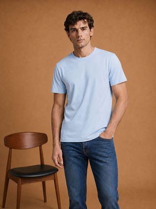 King Essentials The Steve T-Shirt Bleu Clair