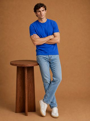King Essentials The Steve T-Shirt Bleu Royal