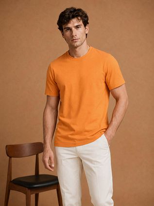 King Essentials The Steve T-Shirt Oranje