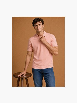 King Essentials The Rene Polo Shirt Pink
