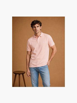King Essentials The Rene Polo Shirt Light Pink