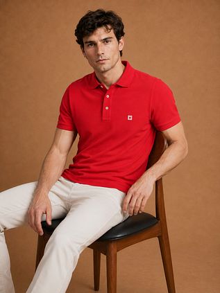 King Essentials The Rene Polo Shirt Red