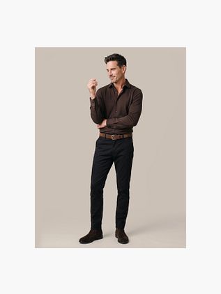 Suitable Shirt Pique Brown