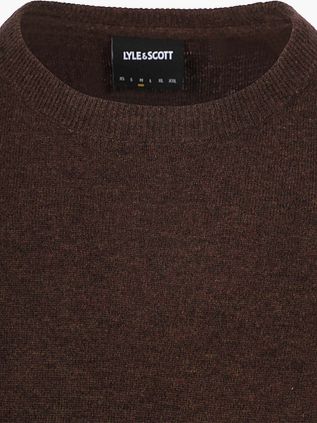 Lyle & Scott Pull Laine d'Agneau Marron