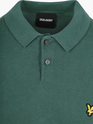 Lyle and Scott Poloshirt Knitted Groen