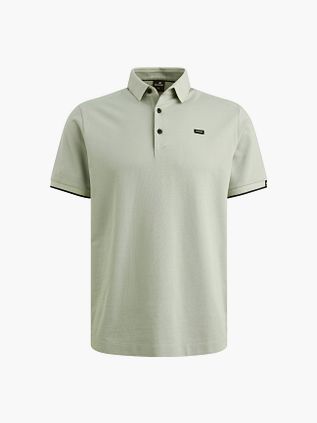 Koszulka polo Vanguard z piki Aqua Gray, regular fit, zielona