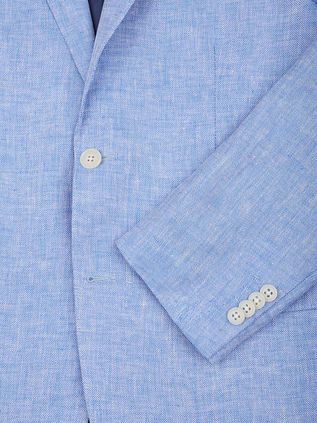 Suitable Blazer Linnen Panama Lichtblauw