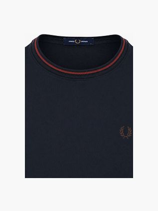 Fred Perry Twin Tipped T-shirt Navy 75C