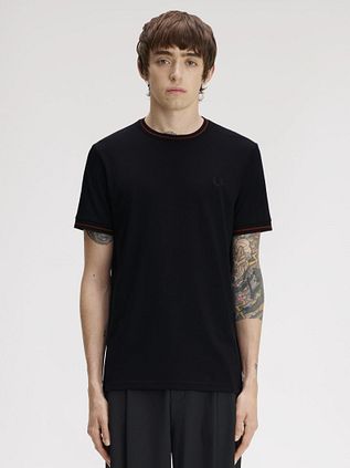 Fred Perry Twin Tipped T-shirt Navy 75C