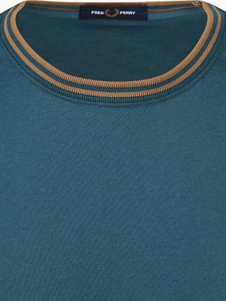 Fred Perry Twin Tipped T Shirt Petrol