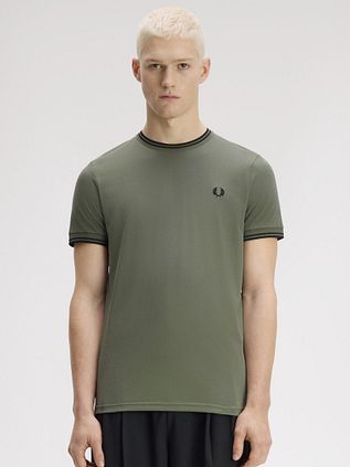 Fred Perry Twin Tipped T-shirt Grün Z50