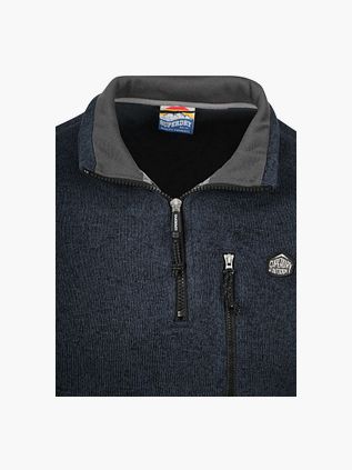 Superdry Half Zip Pullover Fleece Navy