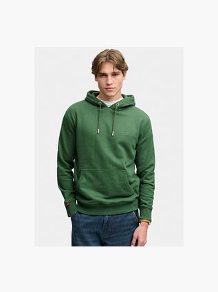 Superdry Hoodie Logo Essential Rich Boston Green