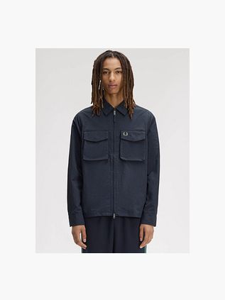 Fred Perry Overshirt Pocket Ribstop Marineblå