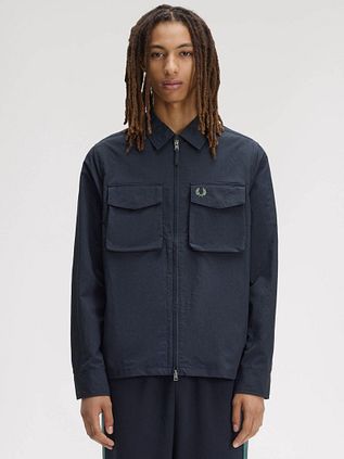 Fred Perry Overshirt Pocket Ribstop Navy
