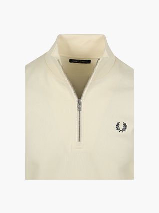 Fred Perry Half Zip Pullover Ecru 46A