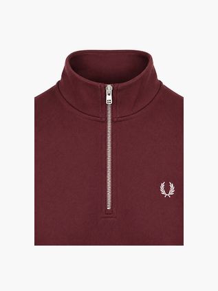 Fred Perry Pull Demi-Zip Bordeaux