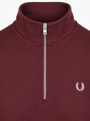 Fred Perry Half Zip Trui Bordeaux