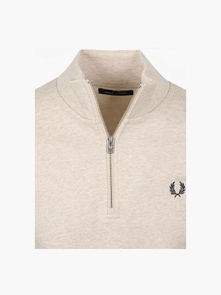 Fred Perry Half Zip Pullover Melange Beige