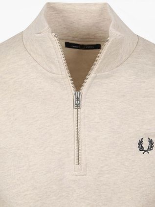 Fred Perry Half Zip Pullover Melange Beige