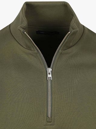 Fred Perry Halv-Zip Trøje Mørkegrøn