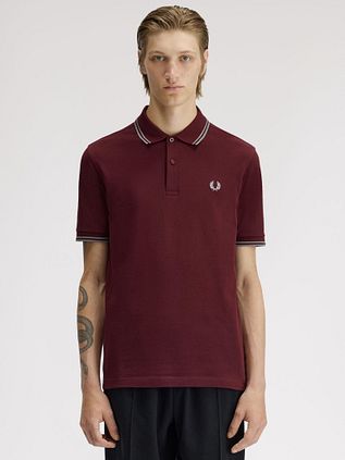 Fred Perry Polo Twin Tipped M3600 Red 08B
