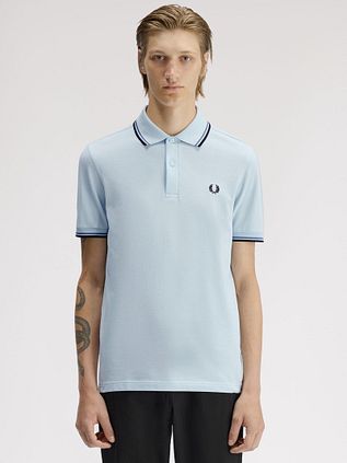 Fred Perry Polo Twin Tipped M3600 Bleu 96A