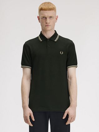 Fred Perry Polo Twin Tipped M3600 Dark Green