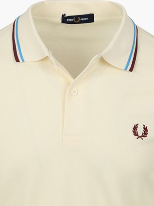 Fred Perry Langærmet Polo Ecru Z46